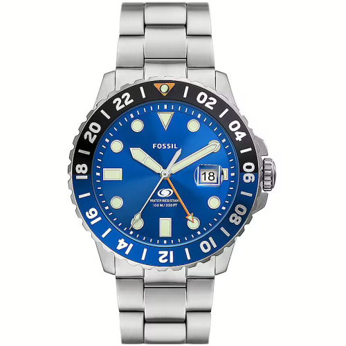 Orologio Uomo Fossil Blue GMT FS5991