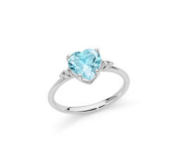 Miluna Women's White Gold Ring LID3746X