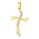 Women's Yellow Gold Cross Pendant GL102413