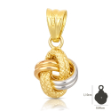 Ciondolo Nodo Oro Bianco Giallo Rosa GL102415