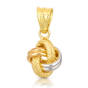 Ciondolo Nodo Oro Bianco Giallo Rosa GL102415