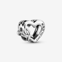 Pandora Openwork Heart Charm "I Love You Mom" 798825C00