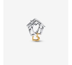 Pandora Openwork Home Charm "With You I'm Home" 764145C00