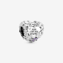 Pandora Herz-Charm mit Blumenmuster 791155C01
