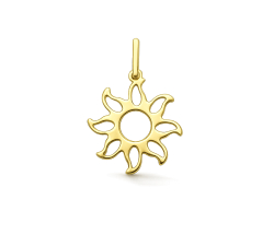 Sonnenanhänger aus Gelbgold GL102427