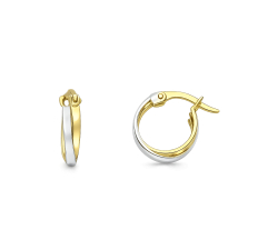 Women's Earrings in Yellow and White Gold GL102429