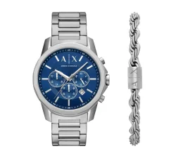 Set Bracciale Orologio Uomo Armani Exchange Banks AX7176SET