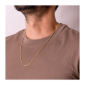 18KT Yellow Gold Rope Necklace 60 cm