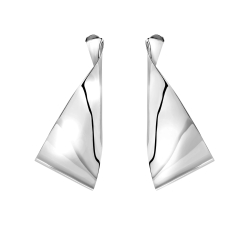 Brosway Orecchino Singolo A Lobo In Argento 925‰, Collezione FANCY, Con Baguette Cubic Zirconia Light Sapphire - FCL07, Eleganza E Stile, Idea Regalo In Confezione Originale
