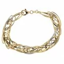 Bracciale donna in oro giallo e bianco 803321730995