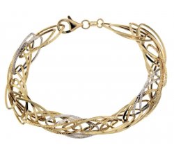 Yellow and white gold women's bracelet 803321730995