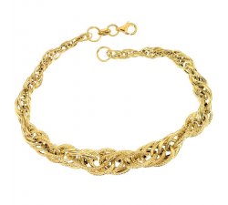 Yellow gold women's bracelet 803321729083