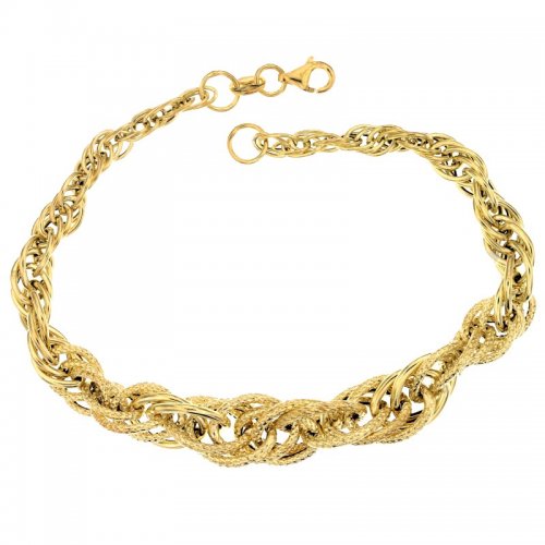 Yellow gold women's bracelet 803321729083