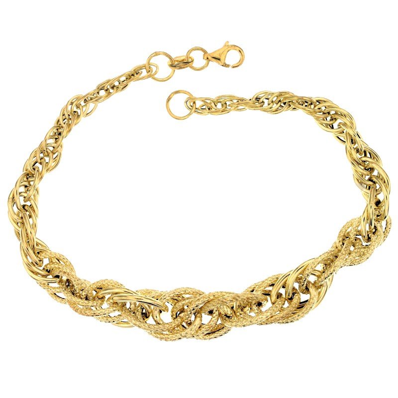 Yellow gold women's bracelet 803321729083