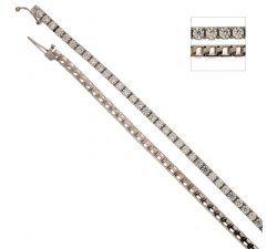 Unisex tennis bracelet in white gold 803321721195