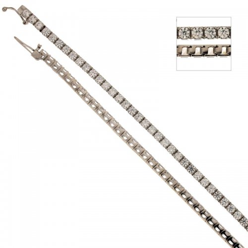 Unisex tennis bracelet in white gold 803321721195