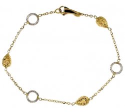 Damenarmband aus Gelb- und Weißgold 803321724451