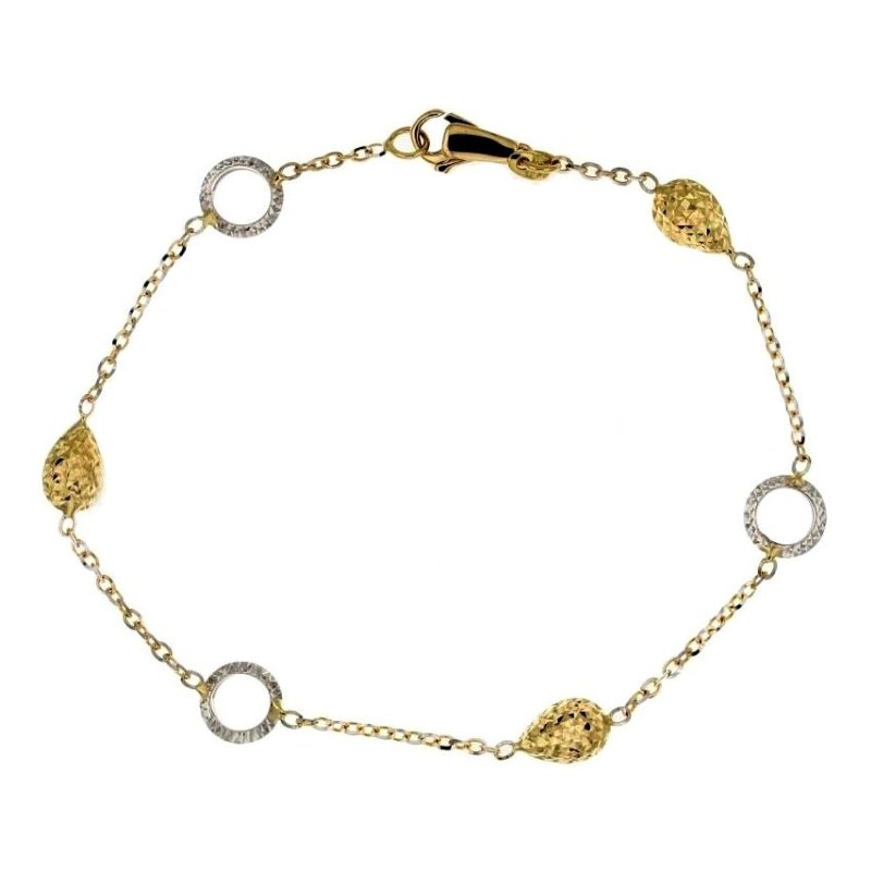Yellow and white gold women's bracelet 803321724451