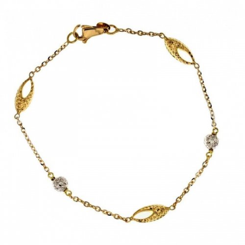 Damenarmband aus Gelb- und Weißgold 803321724455