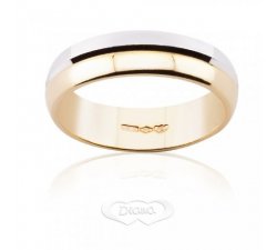 Diana Wedding Ring White and Yellow Gold FDB4M6 BC