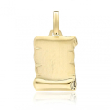 Ciondolo Pergamena Personalizzabile Oro Giallo GL102430