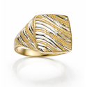 Women's Ring in Yellow and White Gold GL102431