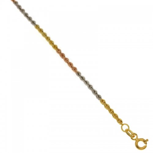 Dreifarbiges Goldarmband für Damen 803321703120