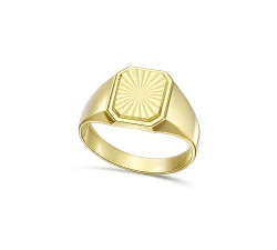 Herrenring aus Gelbgold GL102436