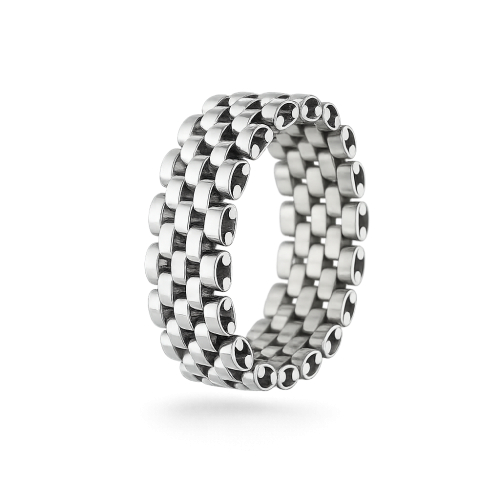 Men's White Gold Ring GL102455