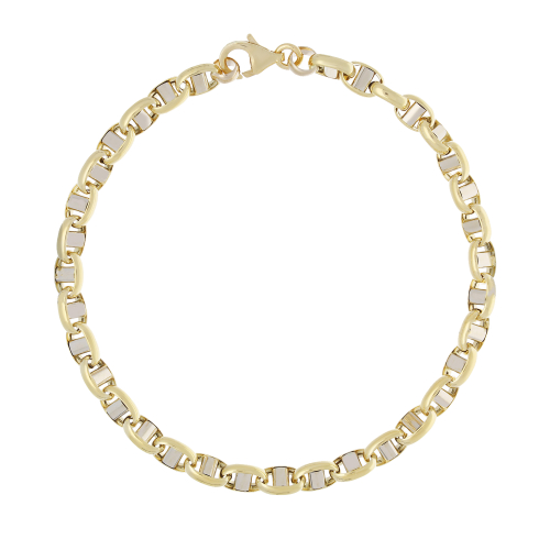 Herrenarmband aus Gelb- und Weißgold GL102459