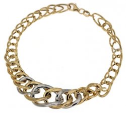 Yellow and white gold women's bracelet 803321719128