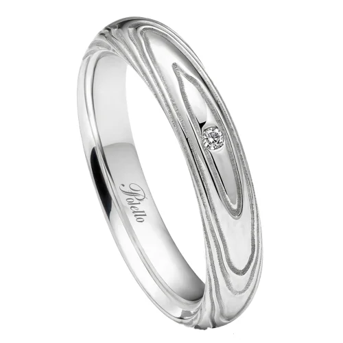 Polello Wedding Ring, Petalo d'Amore Collection, 3408DB