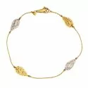 Bracciale donna in oro giallo e bianco 803321706430