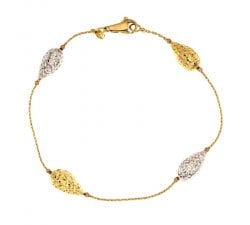 Yellow and white gold women's bracelet 803321706430