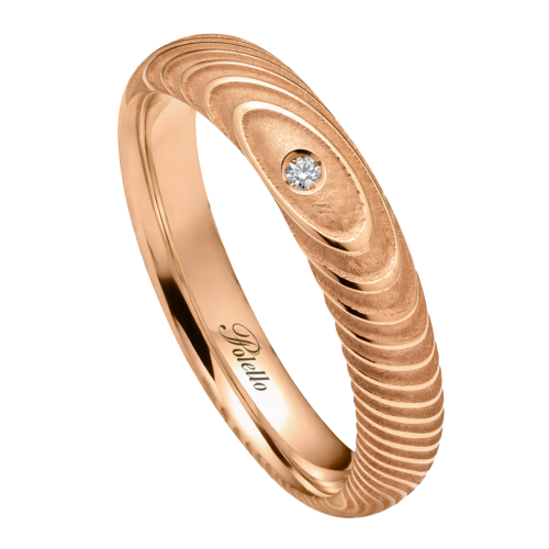 Polello Wedding Ring, Petalo d'Amore Collection, 3407DR