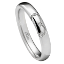 Polello Wedding Ring, Petalo d'Amore Collection, 3409DPT
