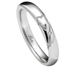 Polello Wedding Ring, Petalo d'Amore Collection, 3411DPT