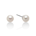 Miluna Women's Earrings with White Gold Pearls PPL758BBMX
