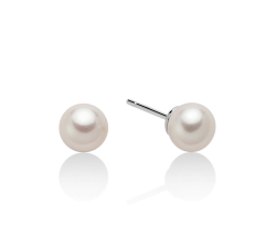 Miluna Women's Earrings with White Gold Pearls PPL758BBMX