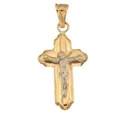 Herrenkreuz aus Gelb- und Weißgold 803321728872