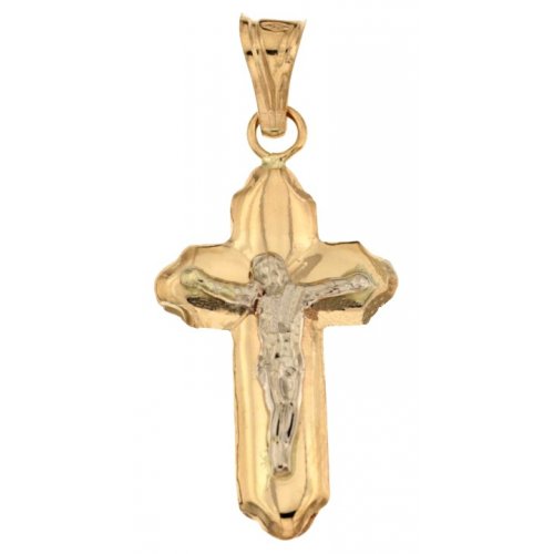 Herrenkreuz aus Gelb- und Weißgold 803321728872