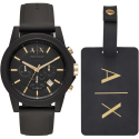 Set Etichetta Orologio Uomo Armani Exchange Outerbanks AX7105