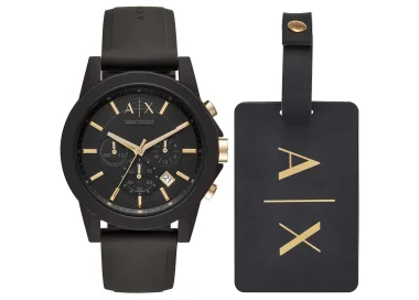 Set Etichetta Orologio Uomo Armani Exchange Outerbanks AX7105