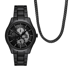 Armani Exchange Dante Men's Watch Necklace Set AX7160SET