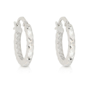 Orecchini a Cerchio Donna in Oro Bianco 803321727727