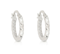 Women's Hoop Earrings in White Gold 803321727727