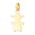 Gelbgoldener Baby-Mädchen-Anhänger GL102467