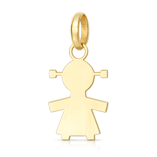Yellow Gold Baby Girl Pendant GL102467