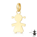 Yellow Gold Baby Girl Pendant GL102467