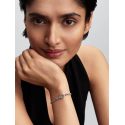 Bracciale Pandora Maglia Coda di Volpe con Chiusura Pavè 594462C01
